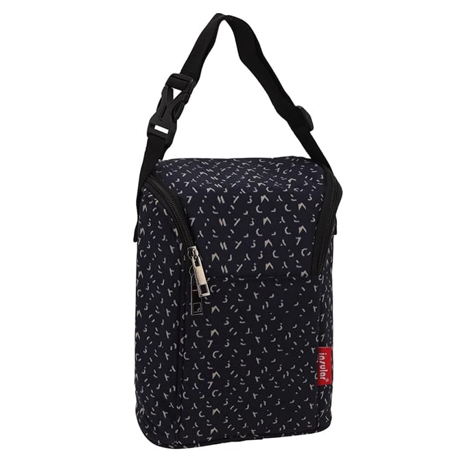 Garosa Breastmilk Bottle Thermal Bag Breastmilk Cooler Bag Bottle Storage Bag Insulation Tote Pouch Stylish Large Capacity for Nursing Mom Lunch(Dark Blue)