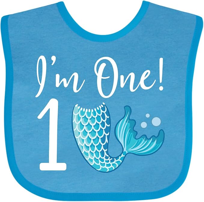 inktastic 1st Birthday Mermaid Party Baby Bib