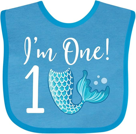 inktastic 1st Birthday Mermaid Party Baby Bib