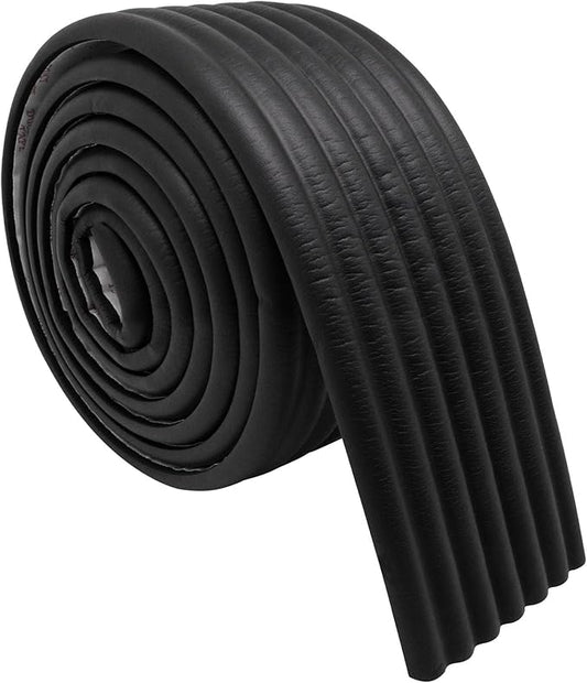 6.56ft Corner Protector Baby, Self Adhesive Baby Proofing Corner Guards Widen Edge Protector, Desk Edge Cushion, Furniture Table Covers Safety Bumper (Black)