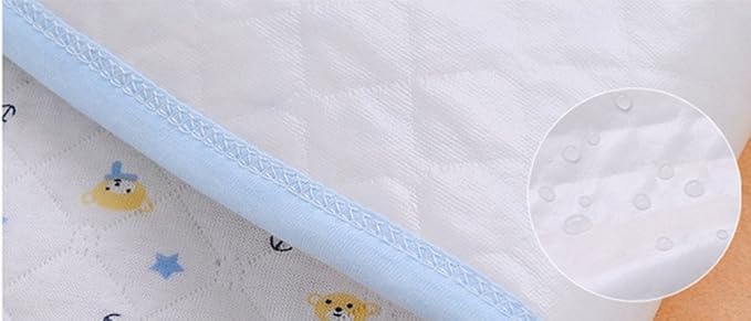 3pcs Pack Monvecle Baby Infant Cotton Waterproof Changing Pads Washable Resuable Diapers Liners Mats (3 Colors Pack-28"x20")