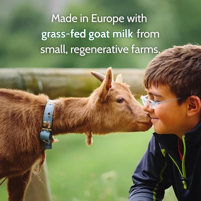 Holle Goat Milk Toddler Drink Stage 3, 14.1 Oz Powder, 6 Pack, For 12+ Months, European Whole Goat Milk, Non-GMO, No Palm Oil, DHA, Iron & Zinc, Clean Label Certified, Made in Germany