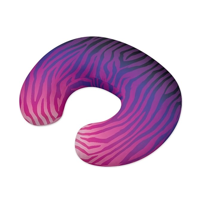 Forchrinse Purple Stripe Nursing Pillow Cover for Boys Girls Breastfeeding Pillow Cover for Baby Newborn Pillow Slipcover for Breast and Bottle Feeding