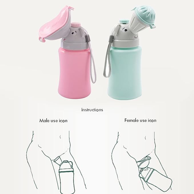 Travel Potty Portable Travel Toilet for Toddler Travel Baby Nitty Pee Bottle Portable Kids Potty for Girls Car Camping Travel Pink Travel Potty Bags111