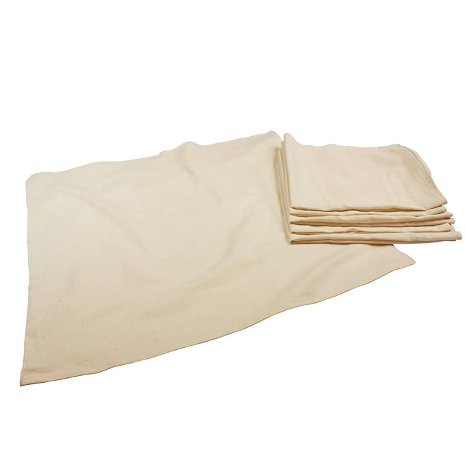 OsoCozy Economy Flat Cloth Diaper Package - 36 Unbleached Cotton Birdseye Weave Flat Diapers, 3 Snappi Diaper Fasteners, 4 OneSize Diaper Covers (2 Maritime, 2 Dragons)