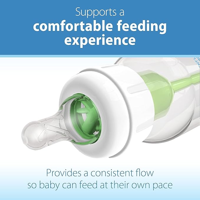 Dr. Brown's Natural Flow Anti-Colic Options+ Narrow Baby Bottle, Pig & Frog, 8 oz/250 mL, with Level 1 Slow Flow Nipple, BPA free, 0m+, 2-Pack and Preemie Flow 6-Pack Nipples