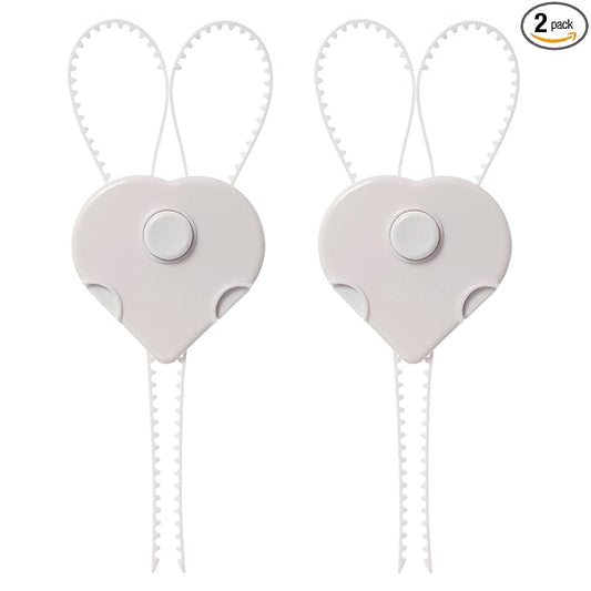 Dreambaby Flexi Lock - Cabinet & Drawer Handle Locks - Cabinet Safety Straps - with Multi-Touch Release System - White - 2 Count (Pack of 1) - Model L185