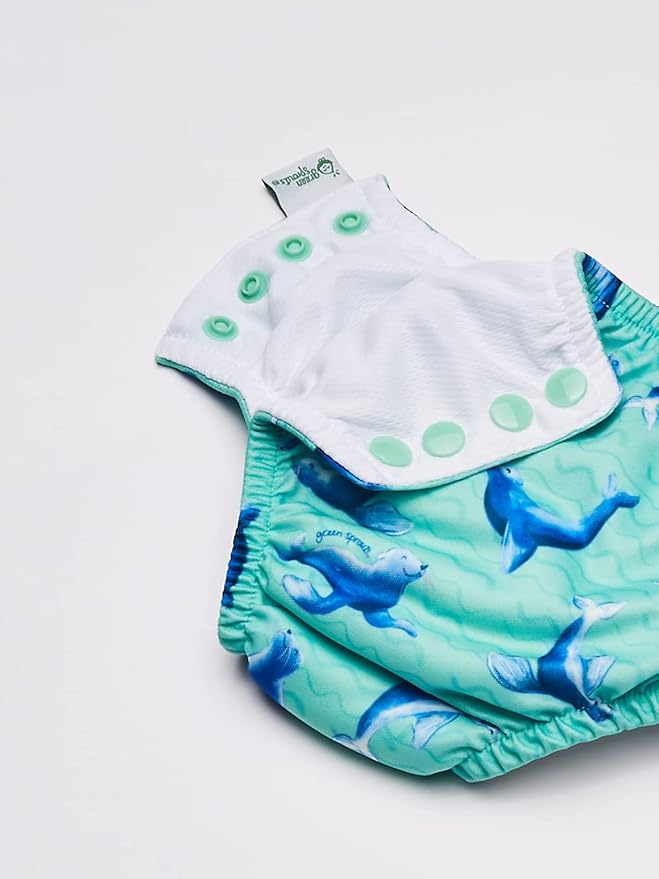 Green Sprouts Baby-Boys Snap Reusable Absorbent Swimsuit Diaper