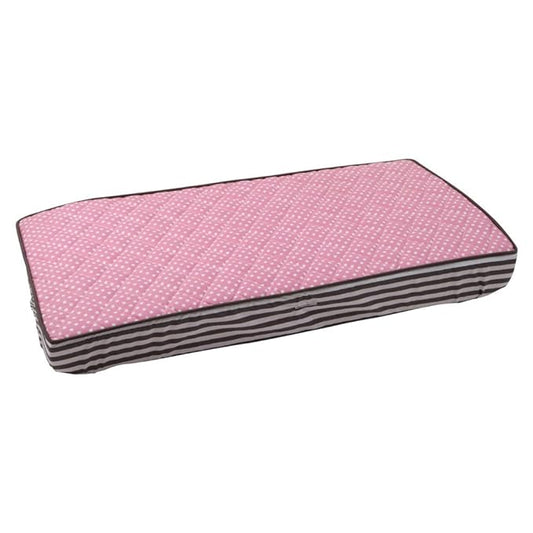 Bacati - Elephants Pink/Grey Pink Pin Dots Changing Pad Cover