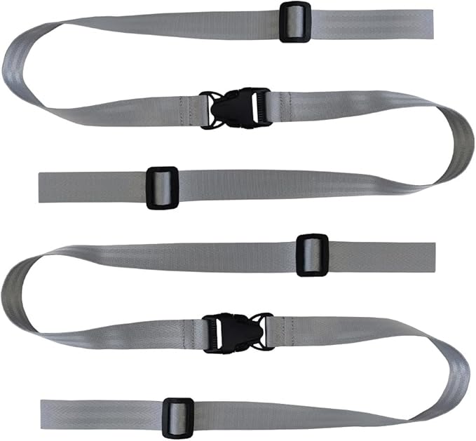 High Chair Safety Belt,Child Infant Safe Strap Baby 2 Point Safety Belt，for Pushchair,HighChair,Child Chair etc(Grey)