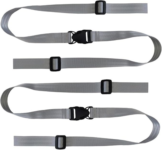 High Chair Safety Belt,Child Infant Safe Strap Baby 2 Point Safety Belt，for Pushchair,HighChair,Child Chair etc(Grey)
