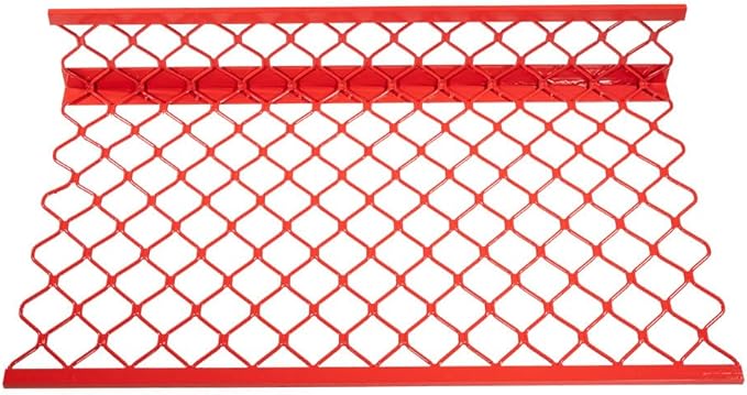 Mytee Products 10 Pack 40" x 24" (Drop) Aluminum Mesh Brick Guard Corner Protector – Red Coated L-Shaped Edge Guard, Corrosion-Resistant Protection