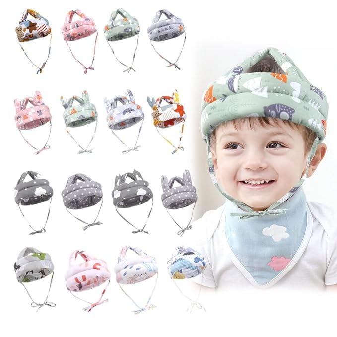Baby Head Protector, Cute and Comfortable Baby Helmet for Crawling Walking, Perfect for Toddlers and Babies 5-24 Months (Type 1)