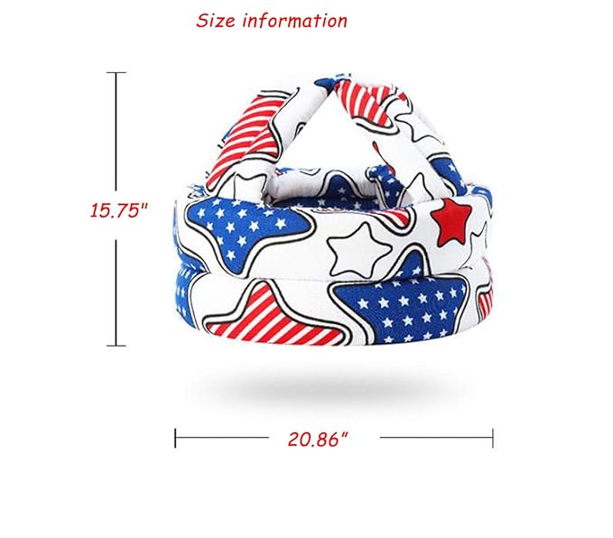 Baby Toddler Infant Head Helmet Kids Children Safety Helmet Head Cushion Protection Hat for Baby Walking Running Crawling(Orange Star)