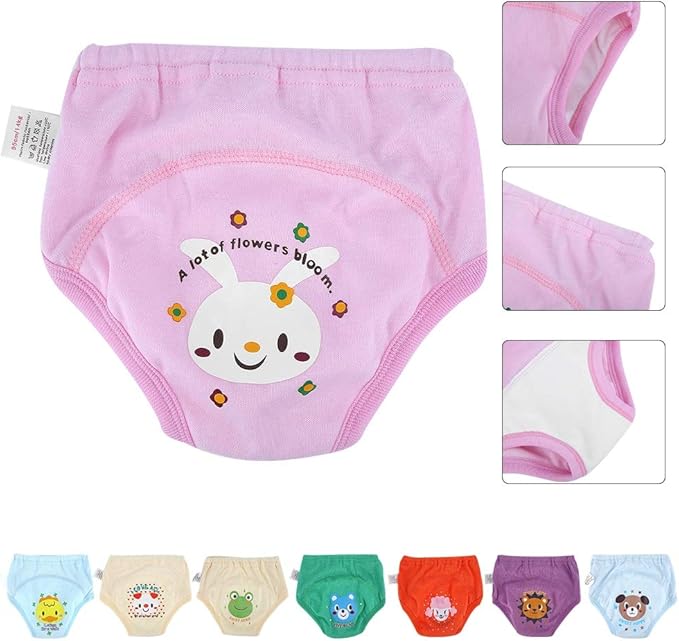 Toddler Underwear 8PC/S Baby Training Pants Potty Training Underwear Toddlers Boys Girls Cartoon Cute Diapers 4 Layers (95)