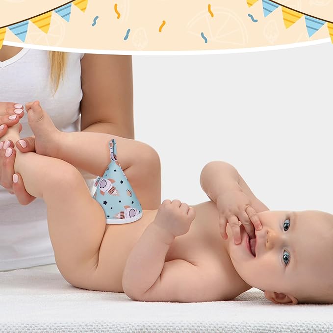 ALVABABY 4 Pcs Baby Boy Pee Covers, 3.5 * 4 In,Strong Water Absorption Pee Shield for Newborn Boy, 4-Layer Reusable Pee Cap, Diaper Changing Accessory for Baby Gift
