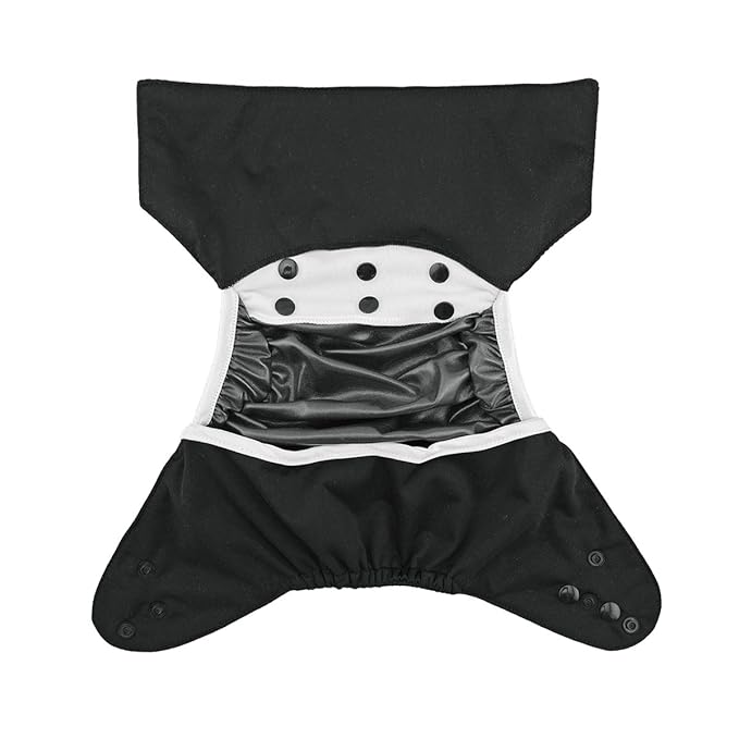 babygoal Cloth Diaper Covers 6 Pack with Wet Bag for Fitted Diapers and Prefolds with Double Gussets, Adjustable and Reusable for Baby Boys