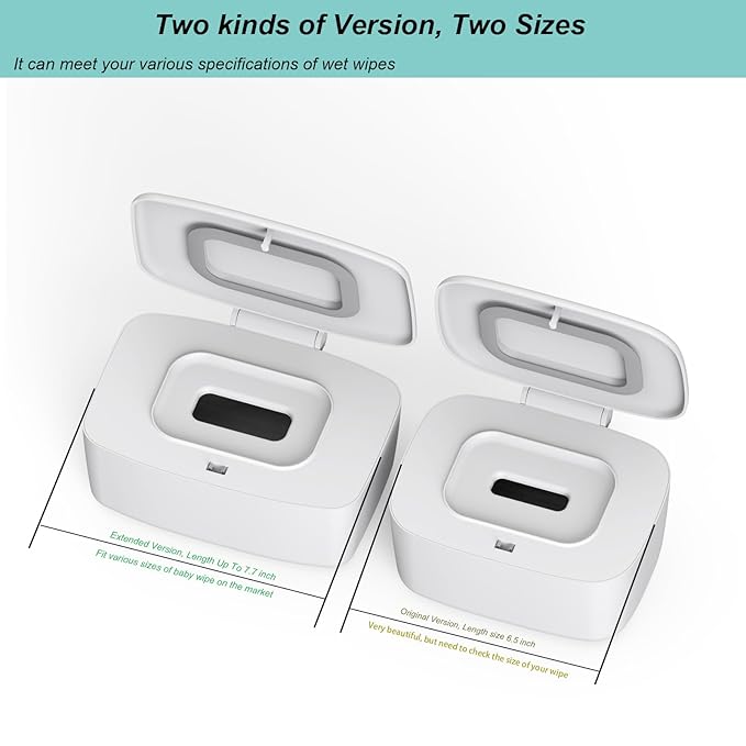 Wipes Dispenser, Wipe Holder for Baby, Refillable Wipe Container, Large Capacity, Lengthen, Fit for Most Standard Baby Wipe
