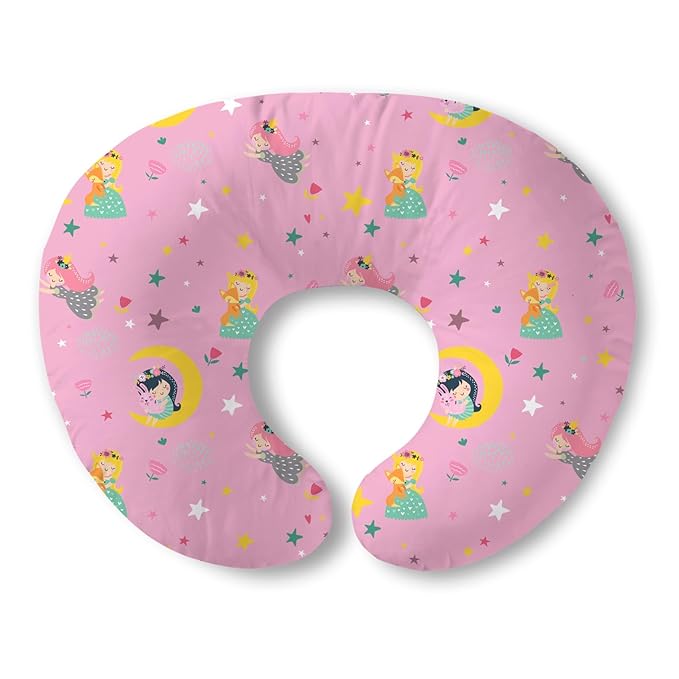 Plushii Nursing Pillow for Breastfeeding, Soft and Supportive Breastfeeding Pillow for Mom and Baby, Cute Feeding Pillow with Removable Cover for 0–12 Months, Moon Fairy