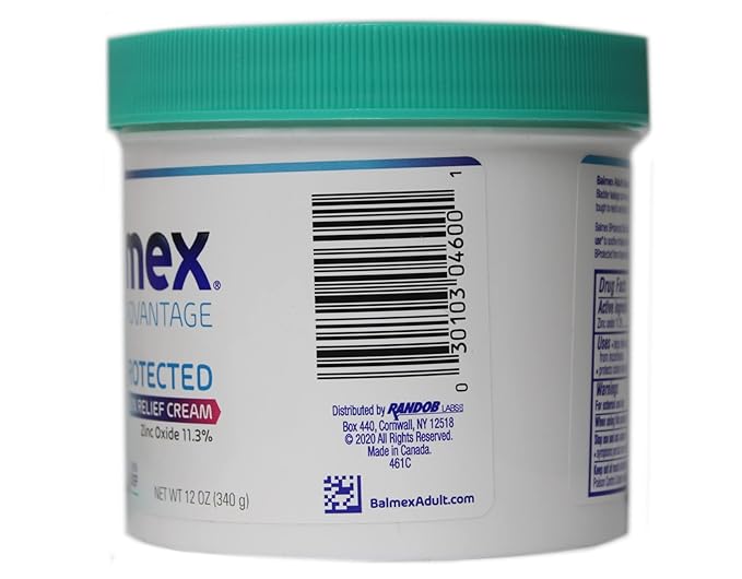 Balmex Adult Care Rash Cream 12 oz (Pack of 9)