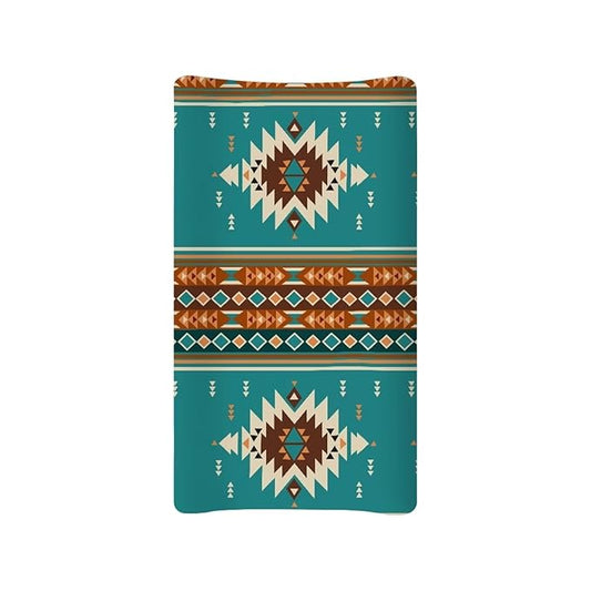 WesternChanging Pad Cover Boys Tribal Changing Pad Cover Baby Girl Boy Aztec Diaper Change Table Covers Purple Soft Stretchy Safe Changing Mat Sheet Cover