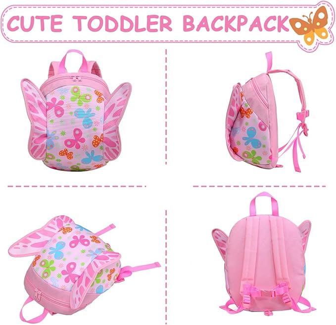 VASCHY Mini Toddler Backpack with Leash, Ultra Lightweight Tiny Little Daycare Backpack