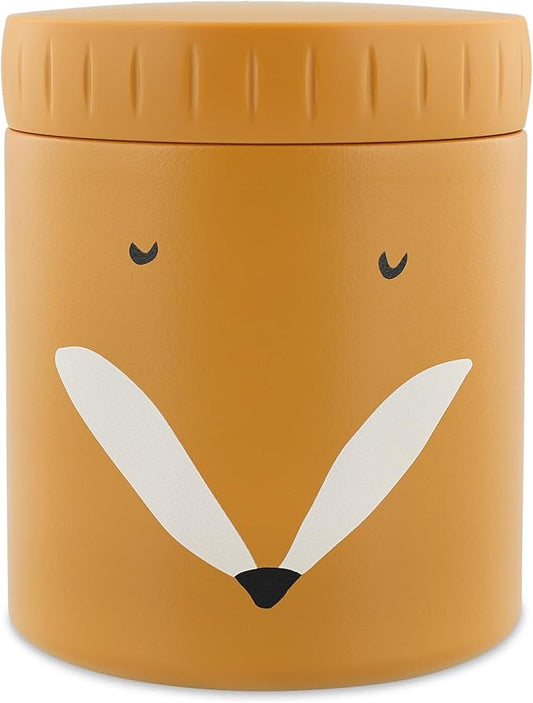 Trixie Insulated Food Jar - Mr. Fox | 350ml | Leak-Proof & Portable | Keeps Food Hot or Cold | Stainless Steel | Kids' Lunch Container
