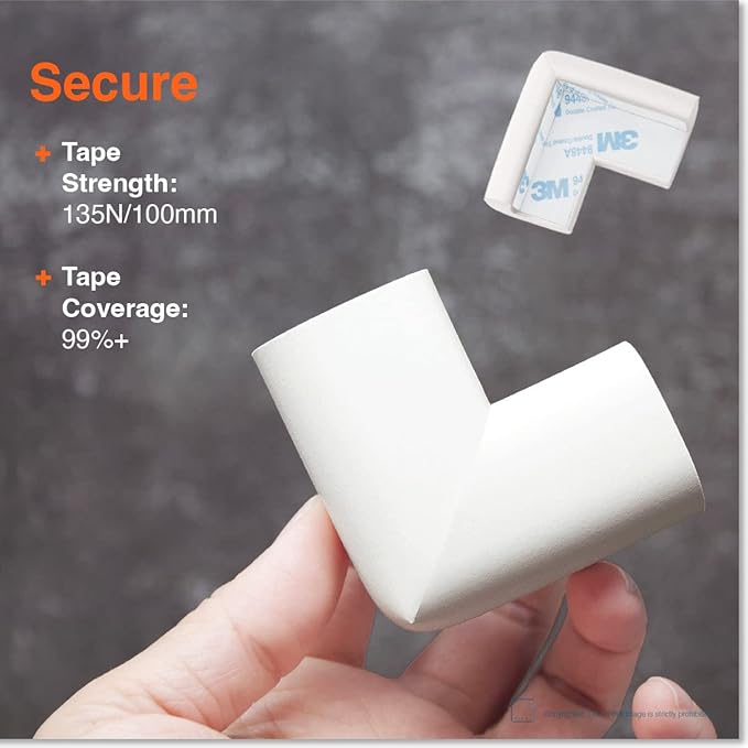 6ft Edge 4 Corners - Bundle & Save - RovingCove HeftyFit Edge Corner Guards, Oyster White