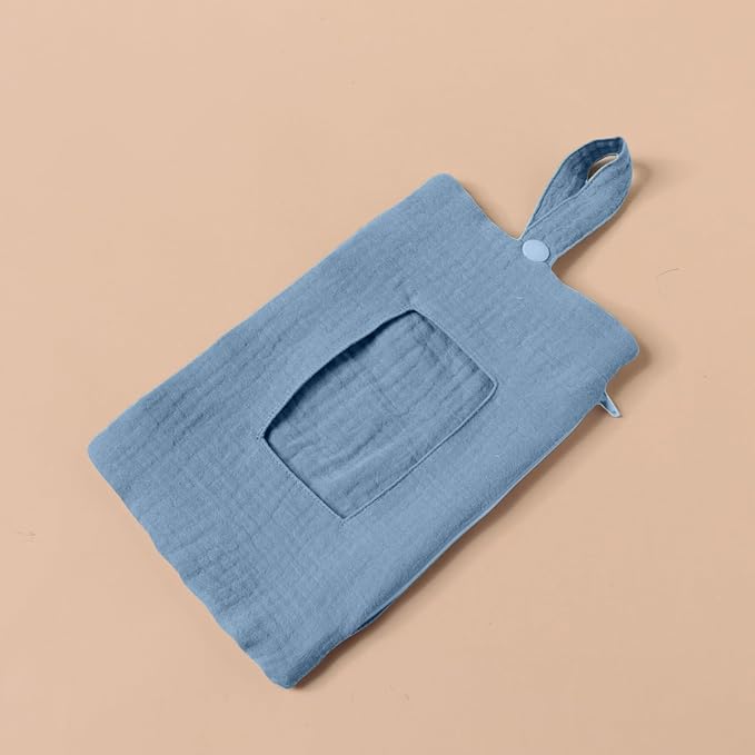 Baby Wipe Holder Portable Wipe Dispenser Strollers Storage Bag Container Double Layer Travel Carry Case for Diapers