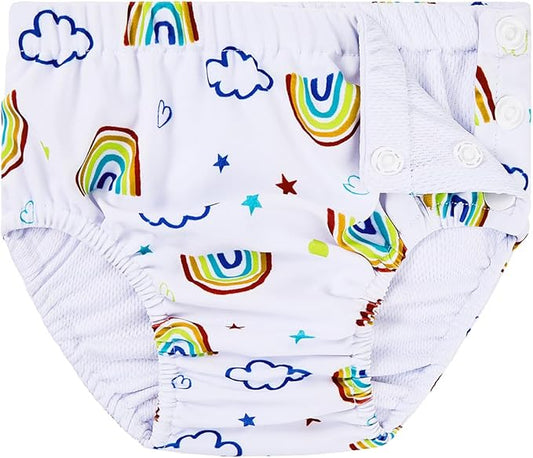 Durio Reusable Swim Diapers for Baby Toddler Newborn Washable Water Diapers for Swimming Beach Essentials