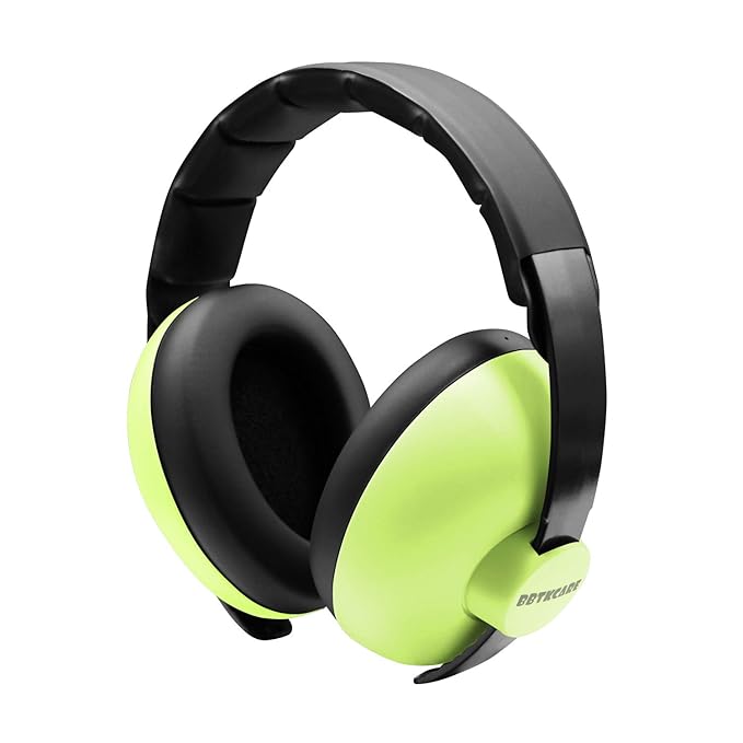 BBTKCARE Baby Ear Protection Noise Cancelling HeadPhones for Babies for 3 Months to 3 Years (Green)