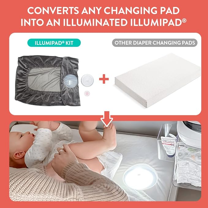 Prince Lionheart IllumiPAD Changing Pad Conversion Kit, Cream