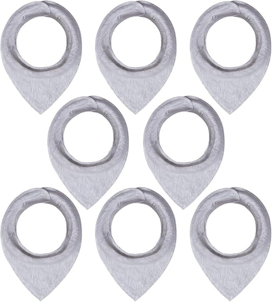 Maiwa Cotton Bandana Drool Bibs for Baby Girl Boys for Drooling and Teething for 8 Pack