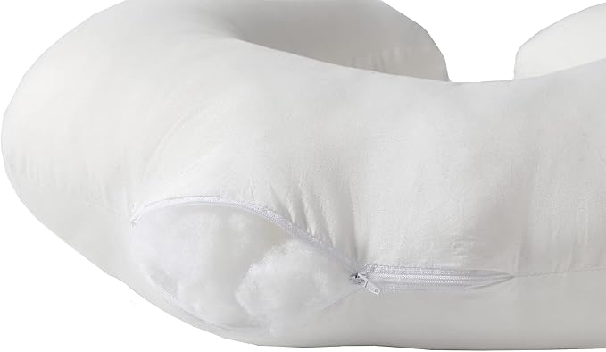 Nursing Pillow and Positioner with Cover for Breastfeeding and Bottle Feeding, Propping Baby, Tummy Time, Baby Sitting Support, Awake-Time Support (Pillow Only, 22" x 17.7" x 5.9")