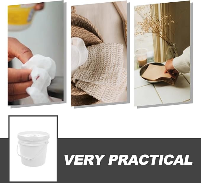 Angoily Portable Car Wipes Dispenser Large Capacity Airtight Flushable Wipes Holder Wet Tissue Container for Baby Wipes Travel Home Use 8.07X8.07X7.67 Inch