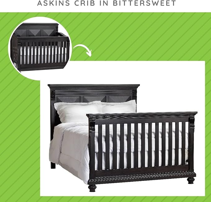 Full-Size Conversion Kit Bed Rails for Viv + Rae Convertible Cribs - Solid Wood Rail - Toddler and Adult Bed Rail for Full-Size Beds - Essential Nursery & Baby Furniture (Bittersweet, Option 2)
