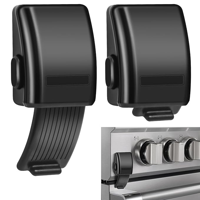 Windspeed 1.8x3.1 Inch Childproof Oven Door Lock 2 Pack Updated Oven Front Lock Child Safety Oven Lock Baby Proofing