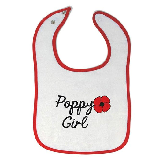 Toddler & Baby Bibs Burp Cloths Other Girly Designs Poppy Girl Cotton Baby Items for Baby Girl & Boy White Red Design Only