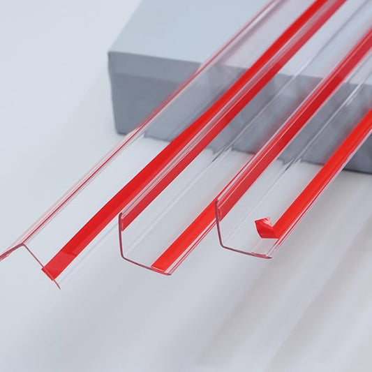Trimold Clear Peel and Stick L Molding Corner Guards with 90° Angle for Wall Door Frame Cabinet Baseboard Protection and Decoration, 2.9ft x 1.2in (3Pcs)