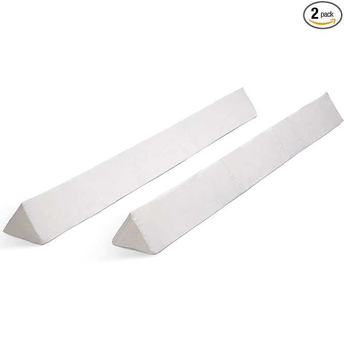 Delta Children Extra Long Foam Bedrail Bumper - Guardrail for Toddlers & Kids with Water-Resistant, Non-Slip & Machine Washable Cover - 2pk, White