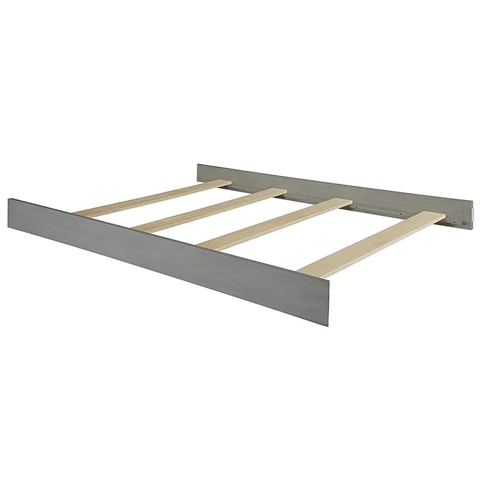 Full-Size Conversion Kit Bed Rails for Sorelle Crib & Changer Combos - Solid Wood - Toddler & Adult Bed Rail for Full-Size - Nursery Furniture (Model #1050, Weathered Grey - Tuscany Crib & Changer)
