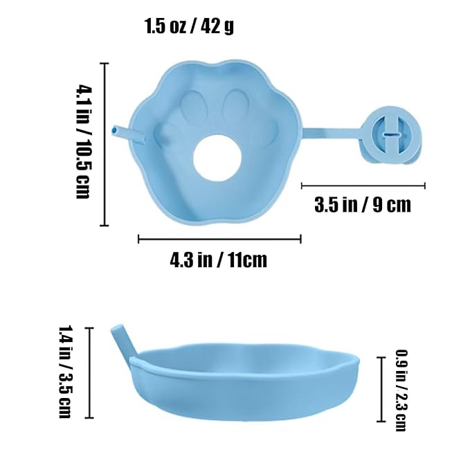 PandaEar 4 Pack Popsicle Holder for Kids, Silicone Ice Cream Cone & Popsicle Drip Catcher with Built-in Straw, Mess-Free Frozen Treat Holder