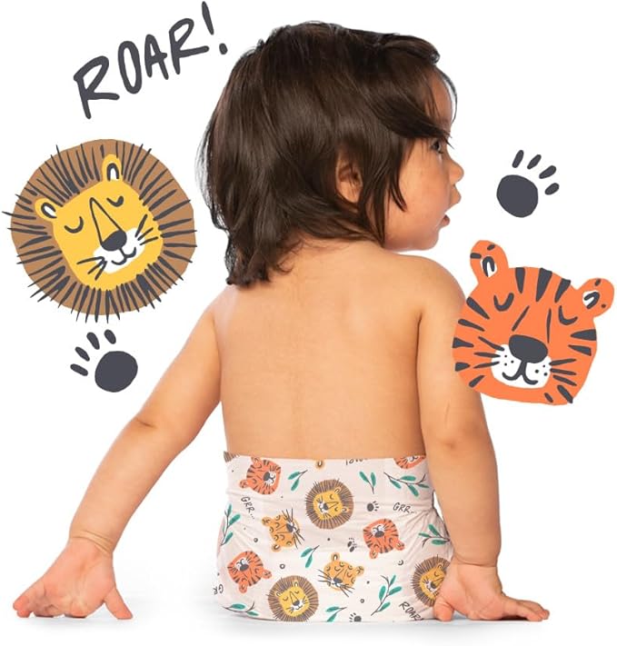 Hello Bello Diapers, Size 3 (14-24 lbs) Wild Cats, 100 Count Value Pack of Premium Disposable Baby Diapers, Hypoallergenic with Soft, Cloth-Like Feel