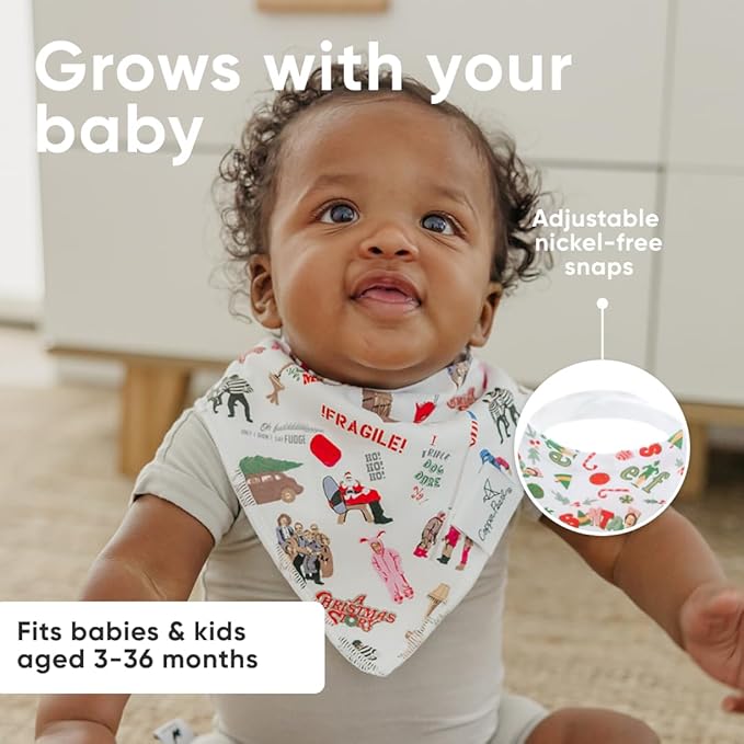Copper Pearl Baby Bandana Bibs, 4 Pack