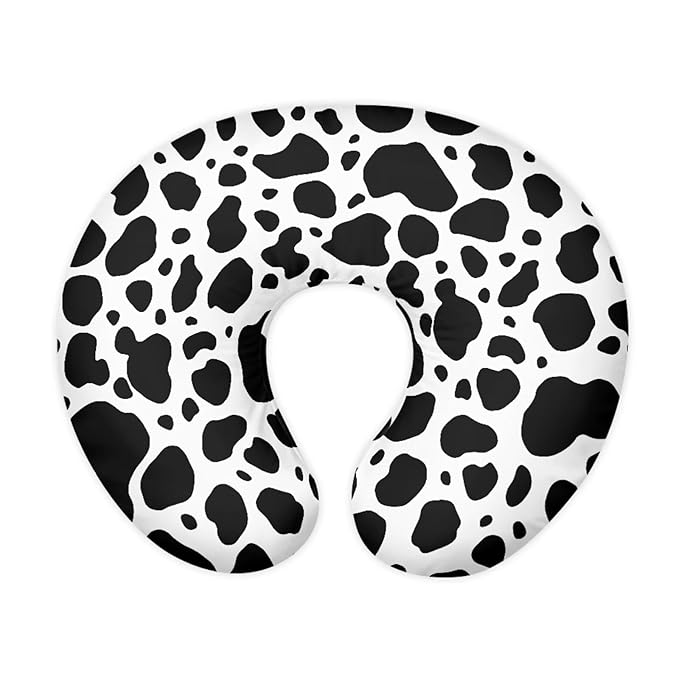 Cow Print Nursing Pillow Cover for Baby Girl, Soft Removable Breast Feeding Pillow Cover, Breast Feeding Pillows Cases