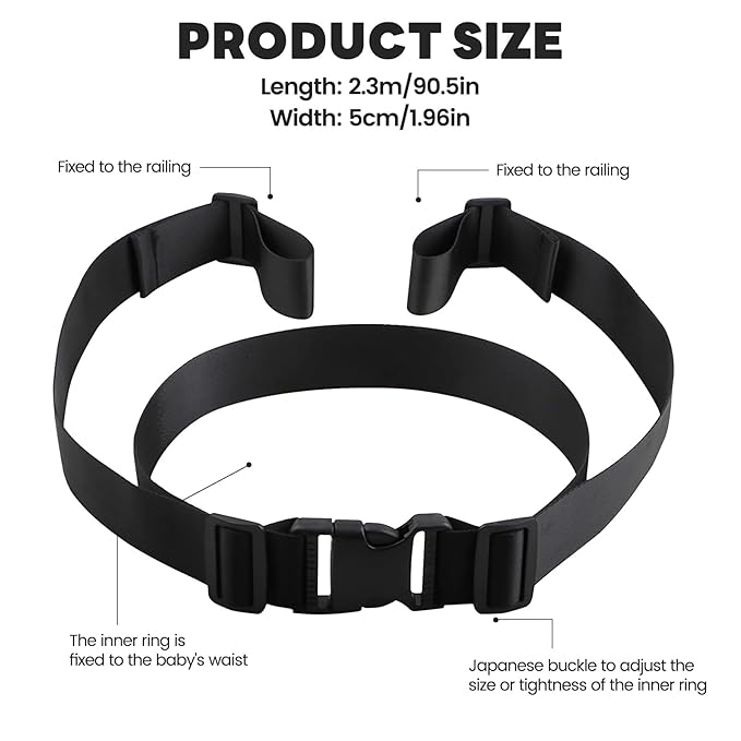 Electric Bike Child Safety Harness, Adjustable Safety Strap, and Motorcycle Child Safety Belt - Suitable for All Types of Bikes, Tricycles, and Motorcycles (Two-Stage)