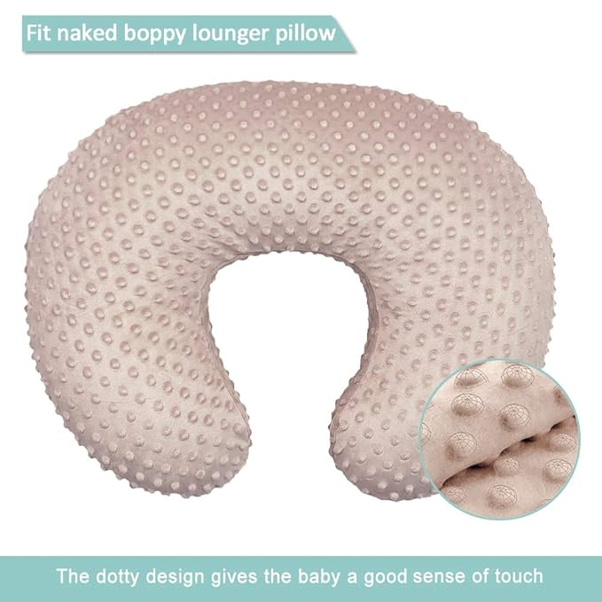 OWLOWLA Nursing Pillow Cover, Breastfeeding Pillow Slipcover Fits Nursing Pillow for Baby Boy Girl(Tan)