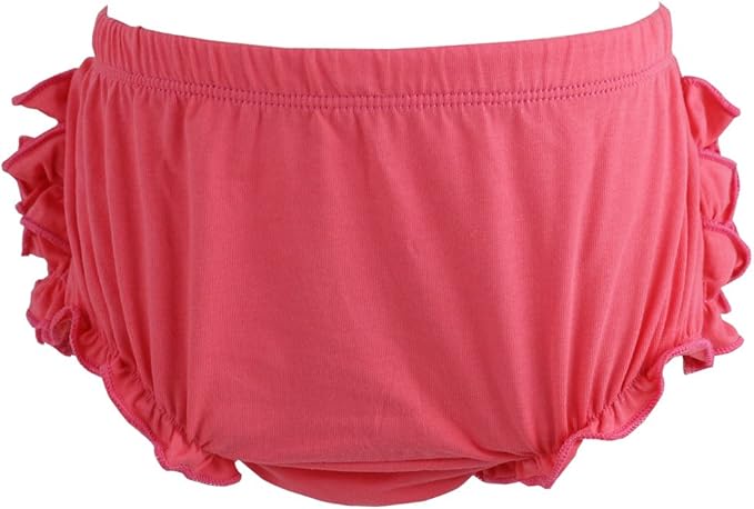 Wennikids Baby Girl's Cotton Shorts and Diaper Cover Bloomers Small Watermelon Red
