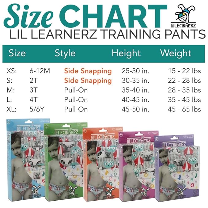 Kanga Care Lil Learnerz Reusable Toilet Training Pants (Large - tokiCorno & Sherbert)
