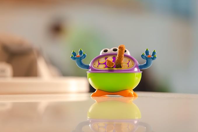 Nuby 3-D Monster Toddler Snack Containers - Spill-Proof Snack Cups for Toddlers with Soft Silicone Flaps - BPA-Free, Dishwasher-Safe